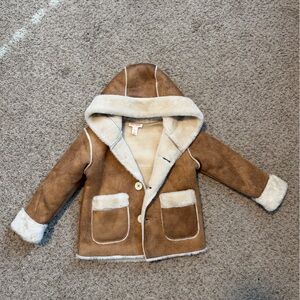 Toddler Brown Shearling Coat 2T
